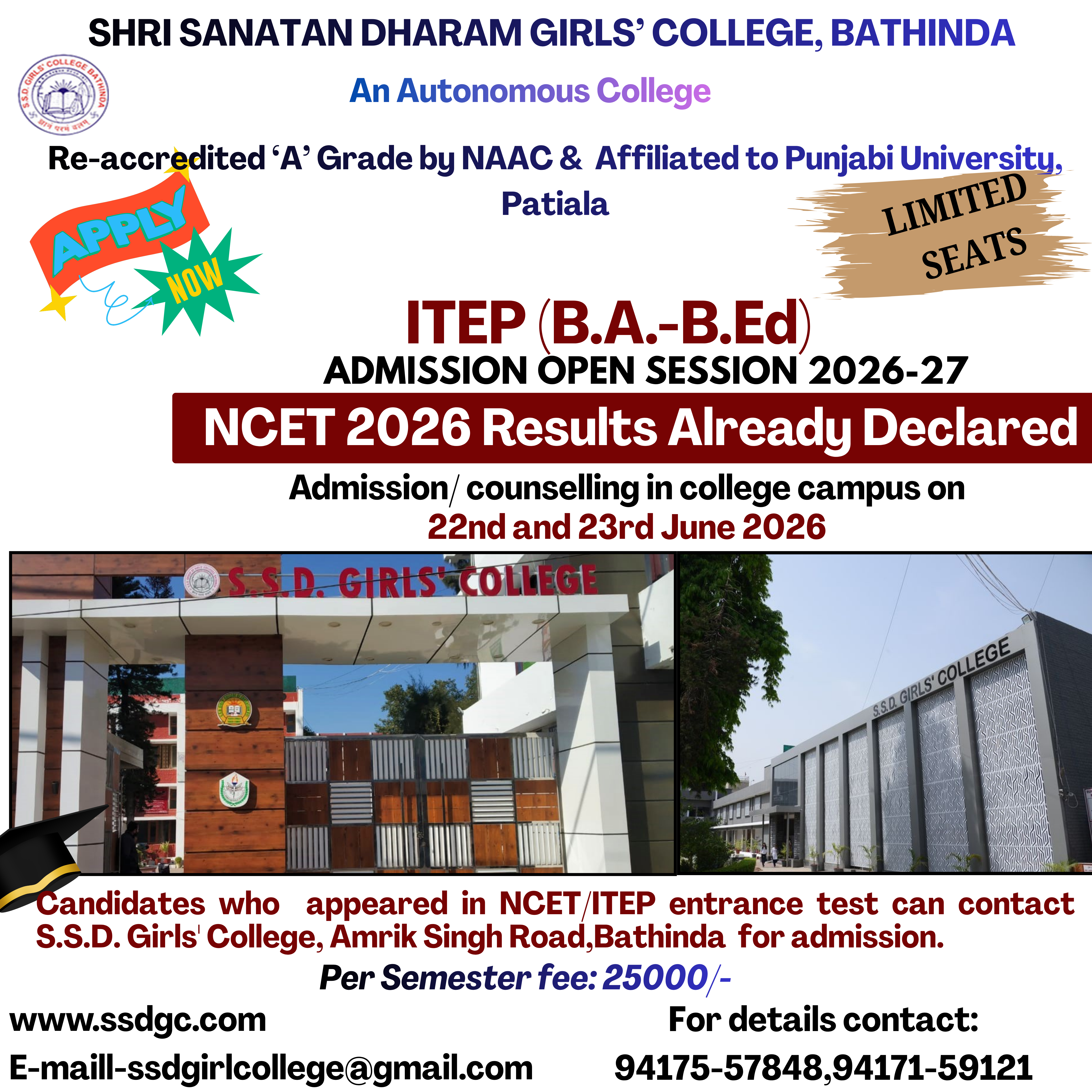 ITEP (B.A.-B.Ed) Admission